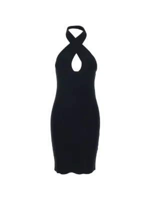Federica Tosi cut-out Halterneck Dress | White | FARFETCH IN