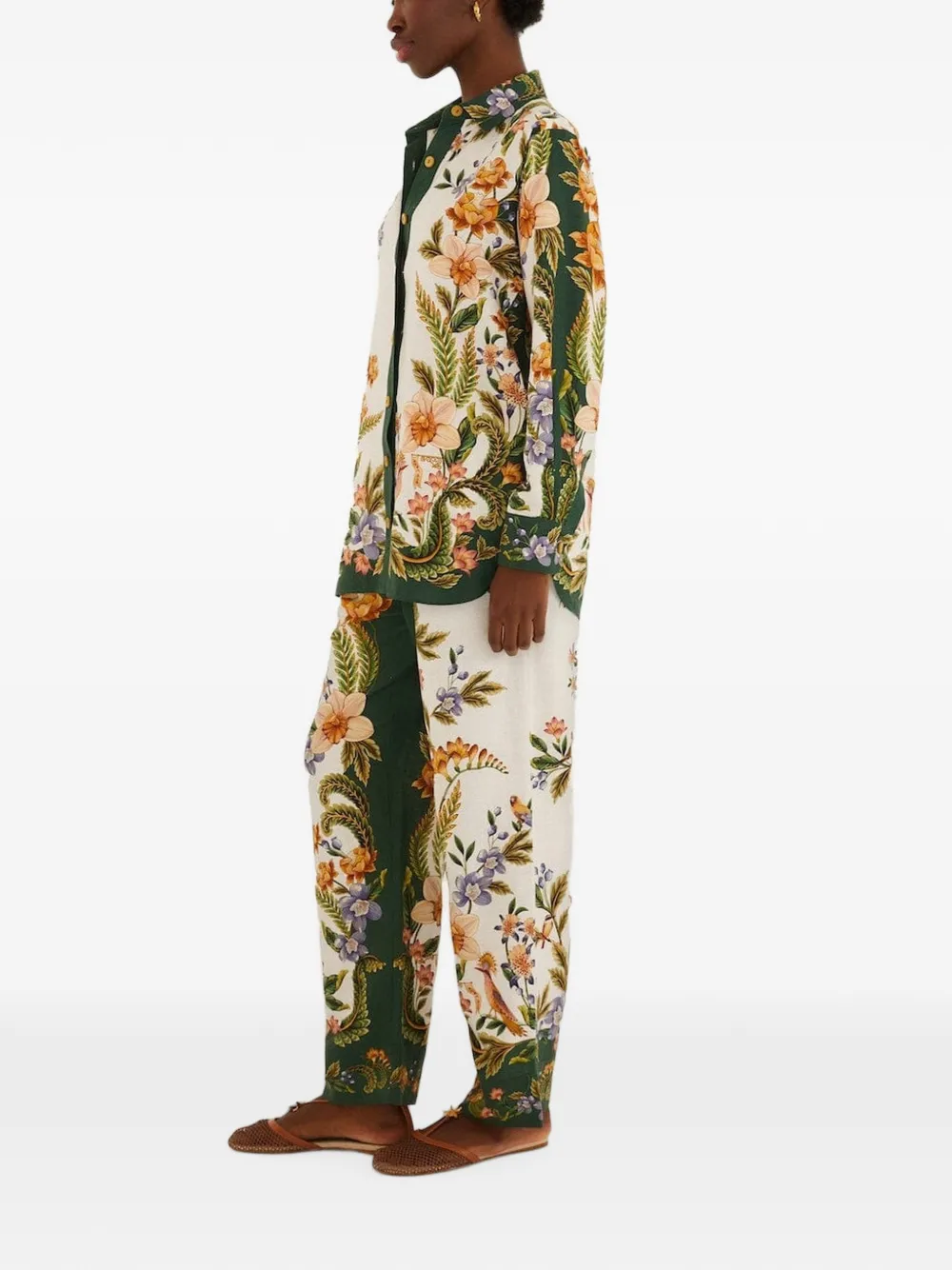 FARM Rio blouse met bloemenprint Wit