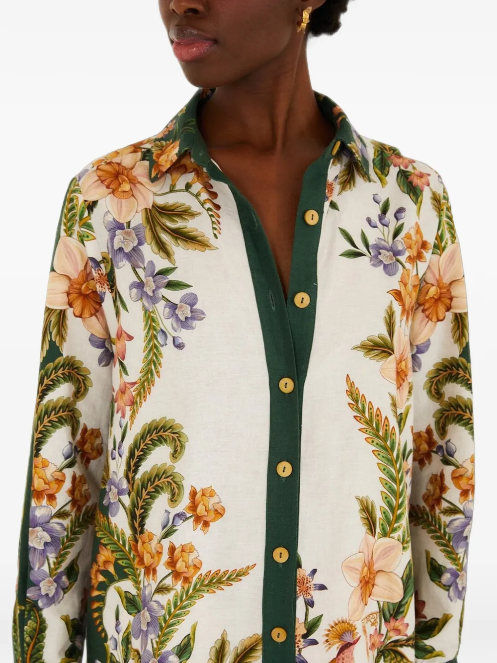 FARM Rio blouse met bloemenprint Wit