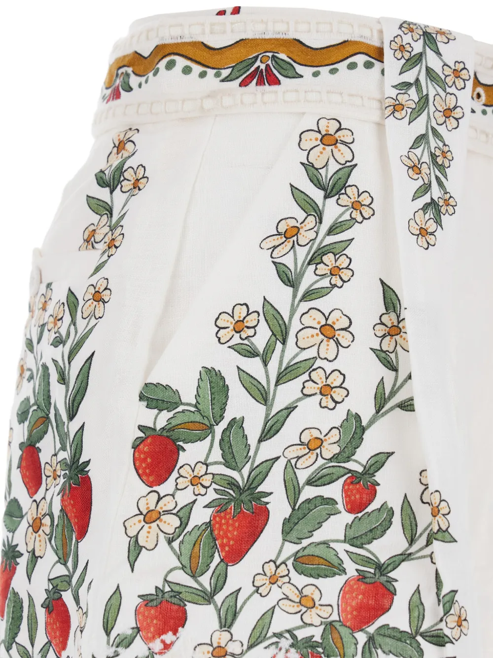  Farm Rio Richelieu Floral Shorts - White 