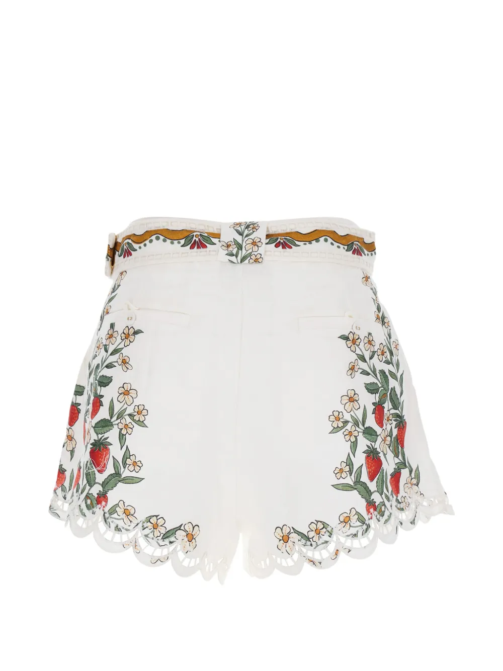 Farm Rio Richelieu Floral Shorts - White 
