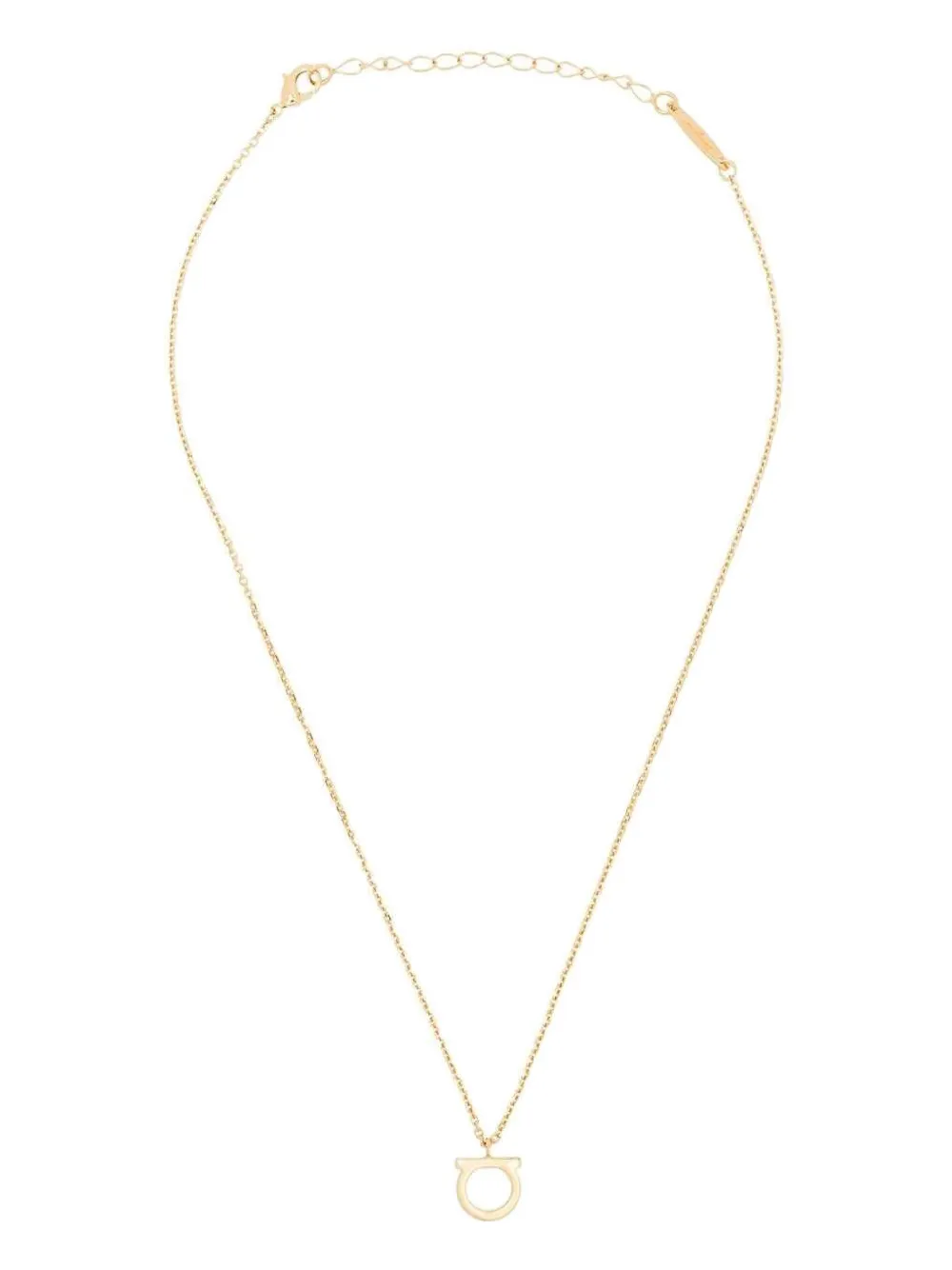Ferragamo Gancini-charm chain necklace - Oro