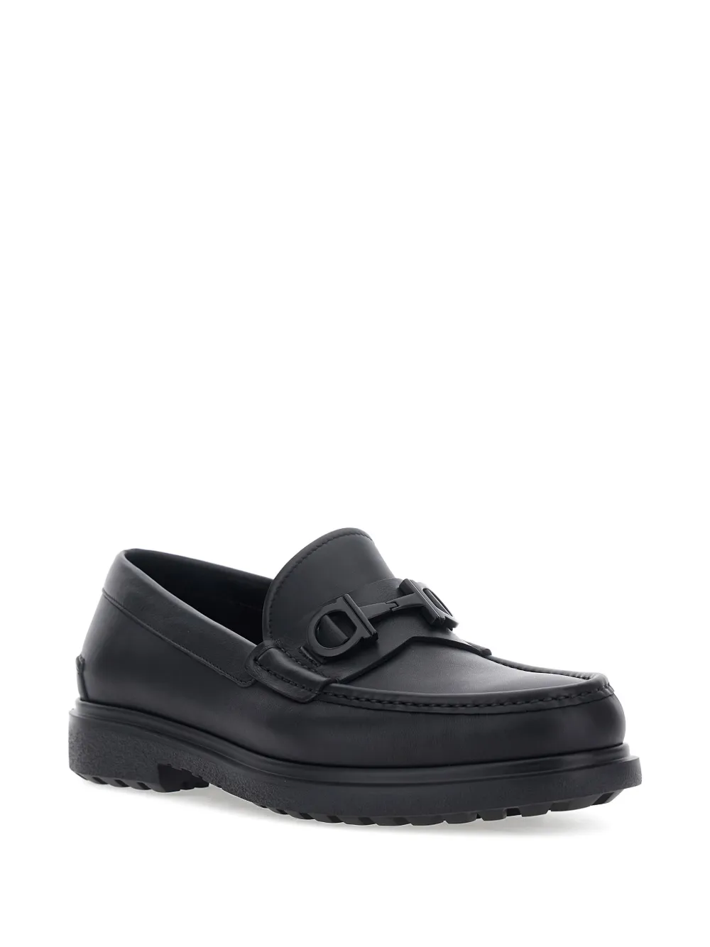 Ferragamo Tobia leather loafers - Nero