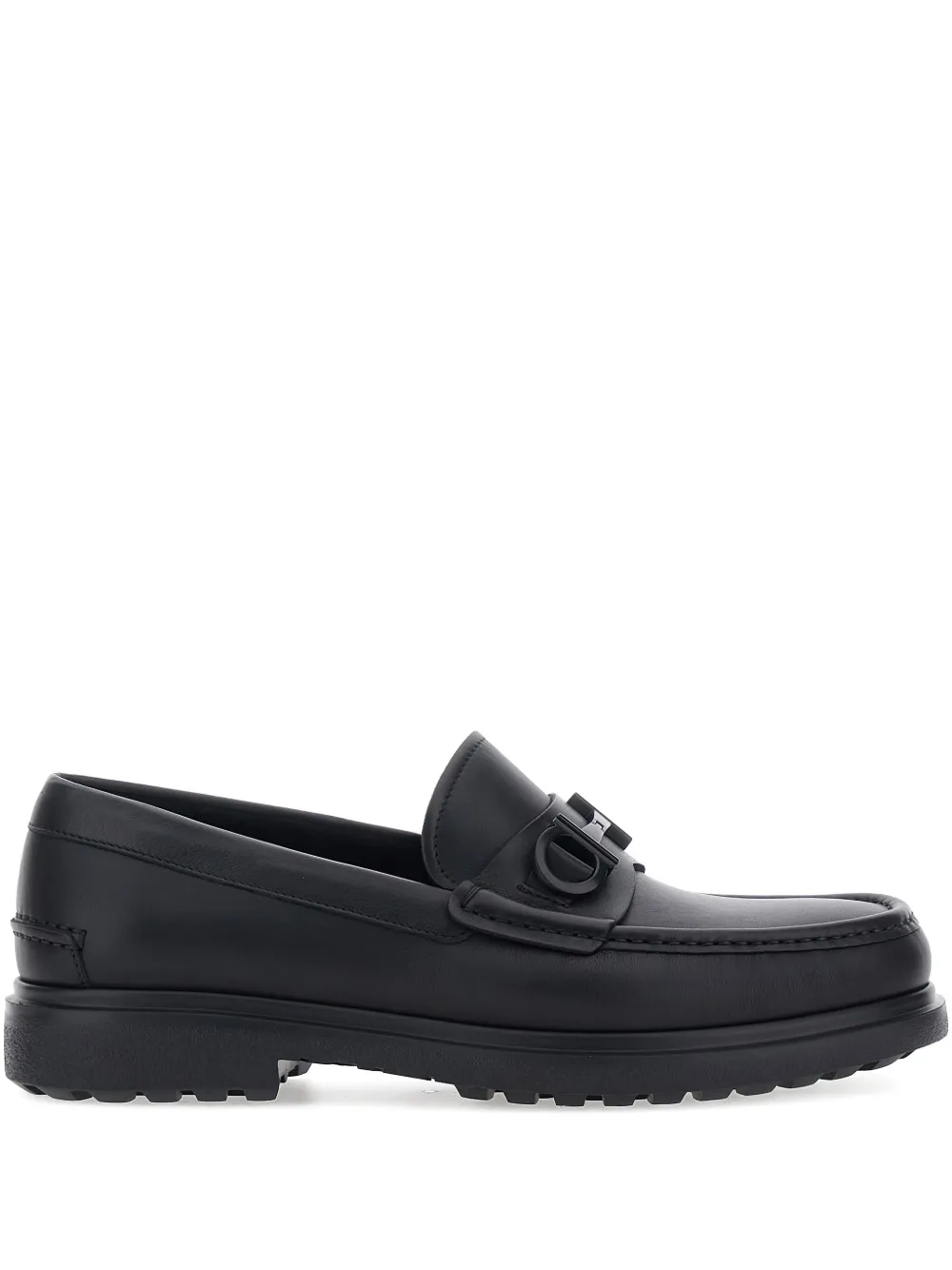 Ferragamo Tobia leather loafers - Nero