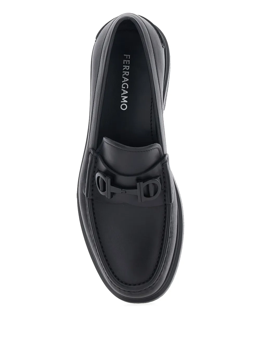 Ferragamo Tobia leren loafers Zwart