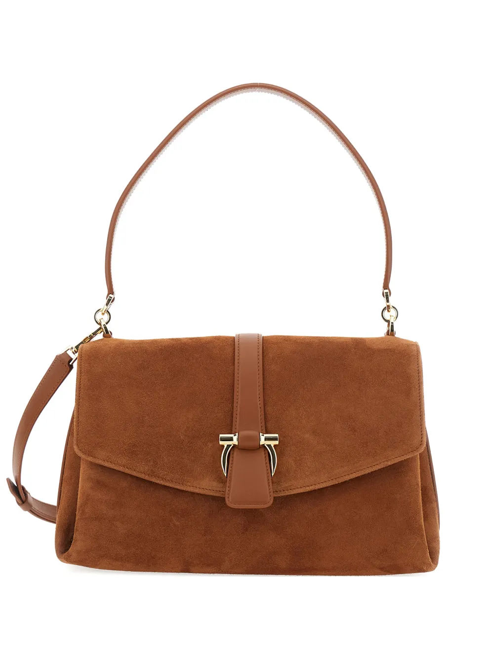 Ferragamo small front-flap tote bag - Marrone