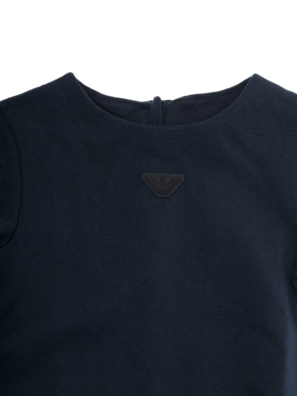Emporio Armani Kids Jurk met logo Blauw
