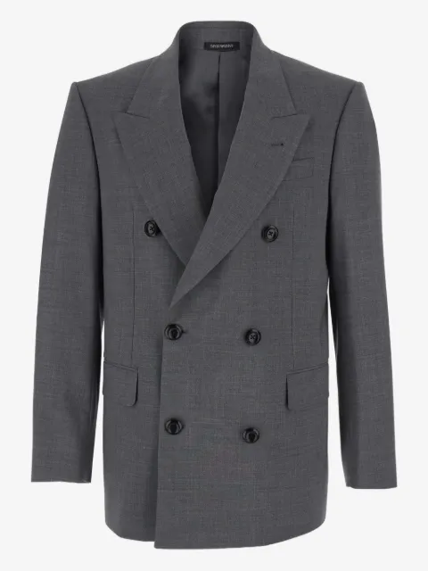 Emporio Armani double-breasted peak-lapels blazer
