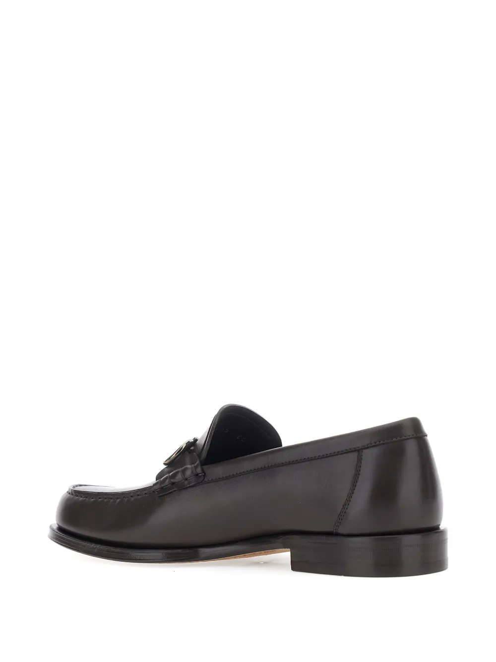 Ferragamo Leren loafers Bruin