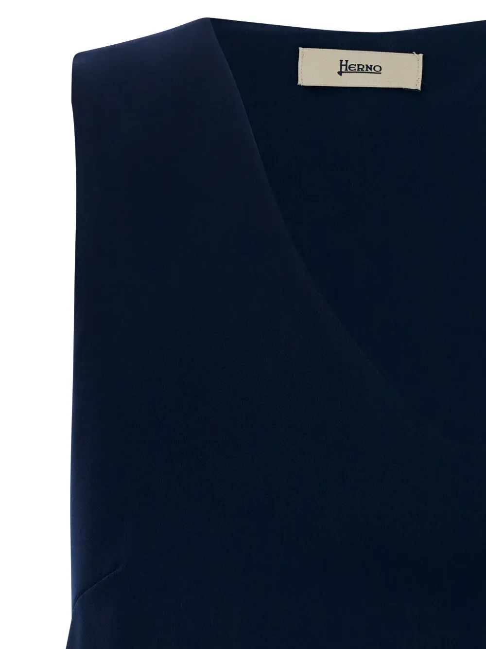 Herno V-neck Vest Top - Blue 