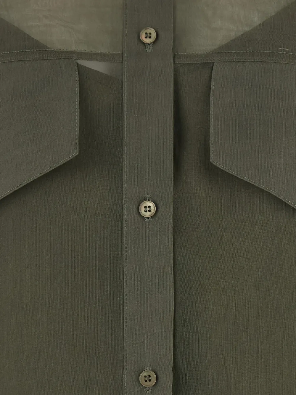  Federica Tosi Buttoned Pocket Shirt - Green 
