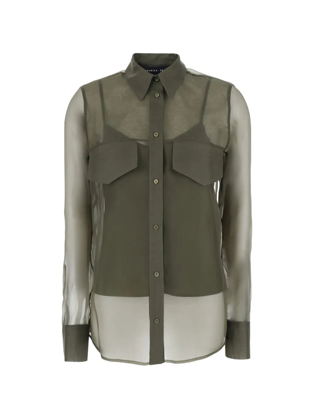 Federica Tosi buttoned pocket shirt - Grün