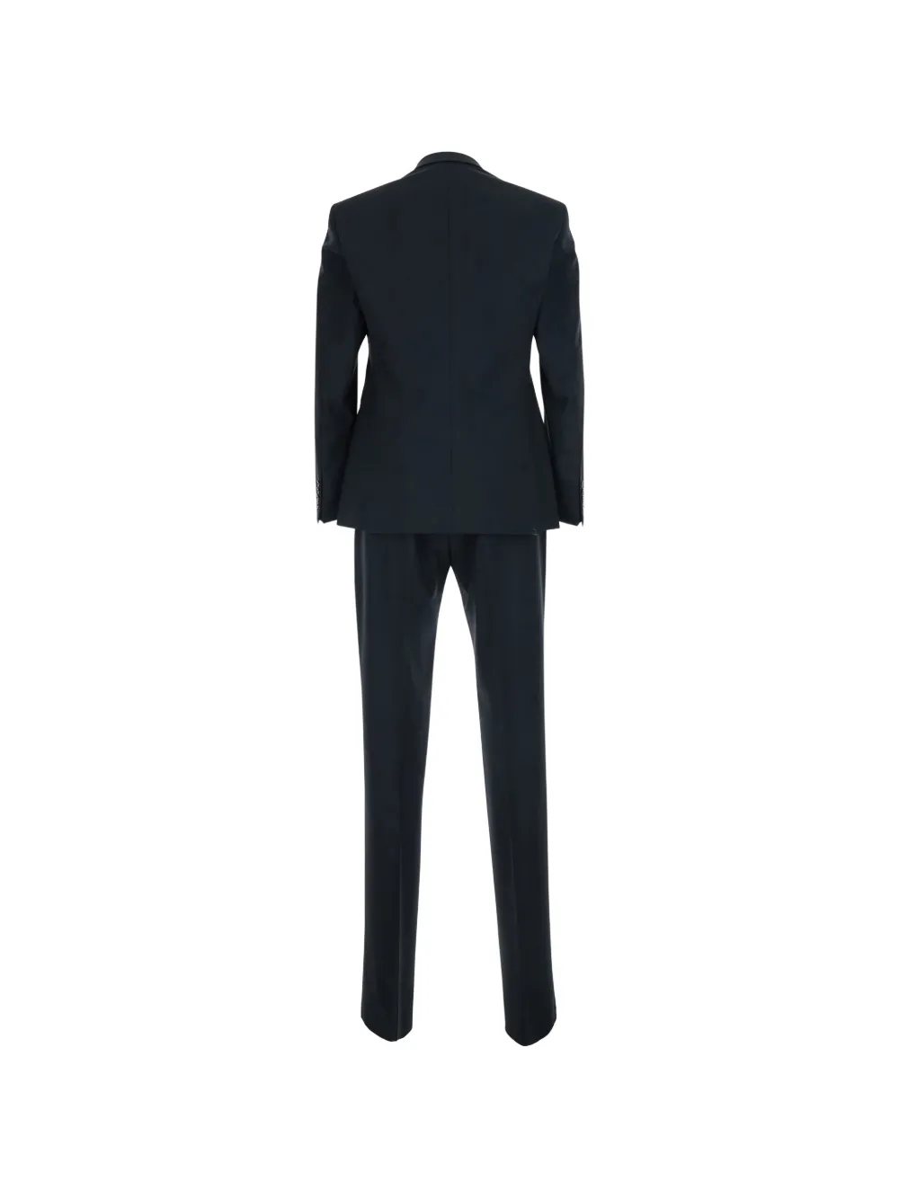 Emporio Armani Pak met enkele rij knopen van scheerwol Blauw