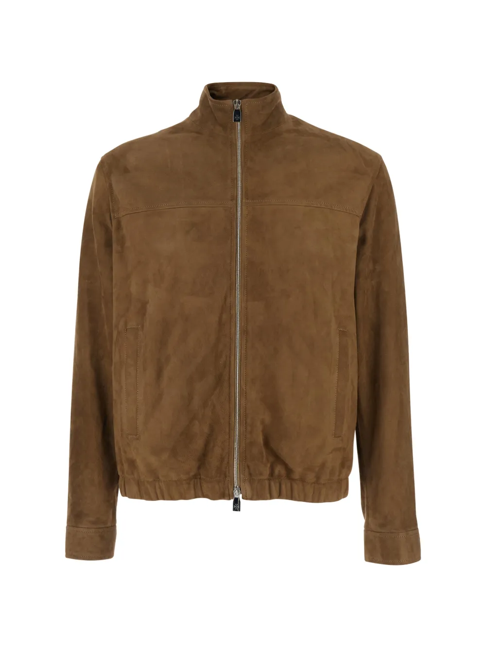 Jacob Cohën zip-up suede jacket - Braun