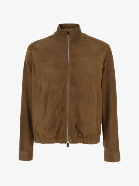 Jacob Cohën Wildlederjacke mit Reißverschluss