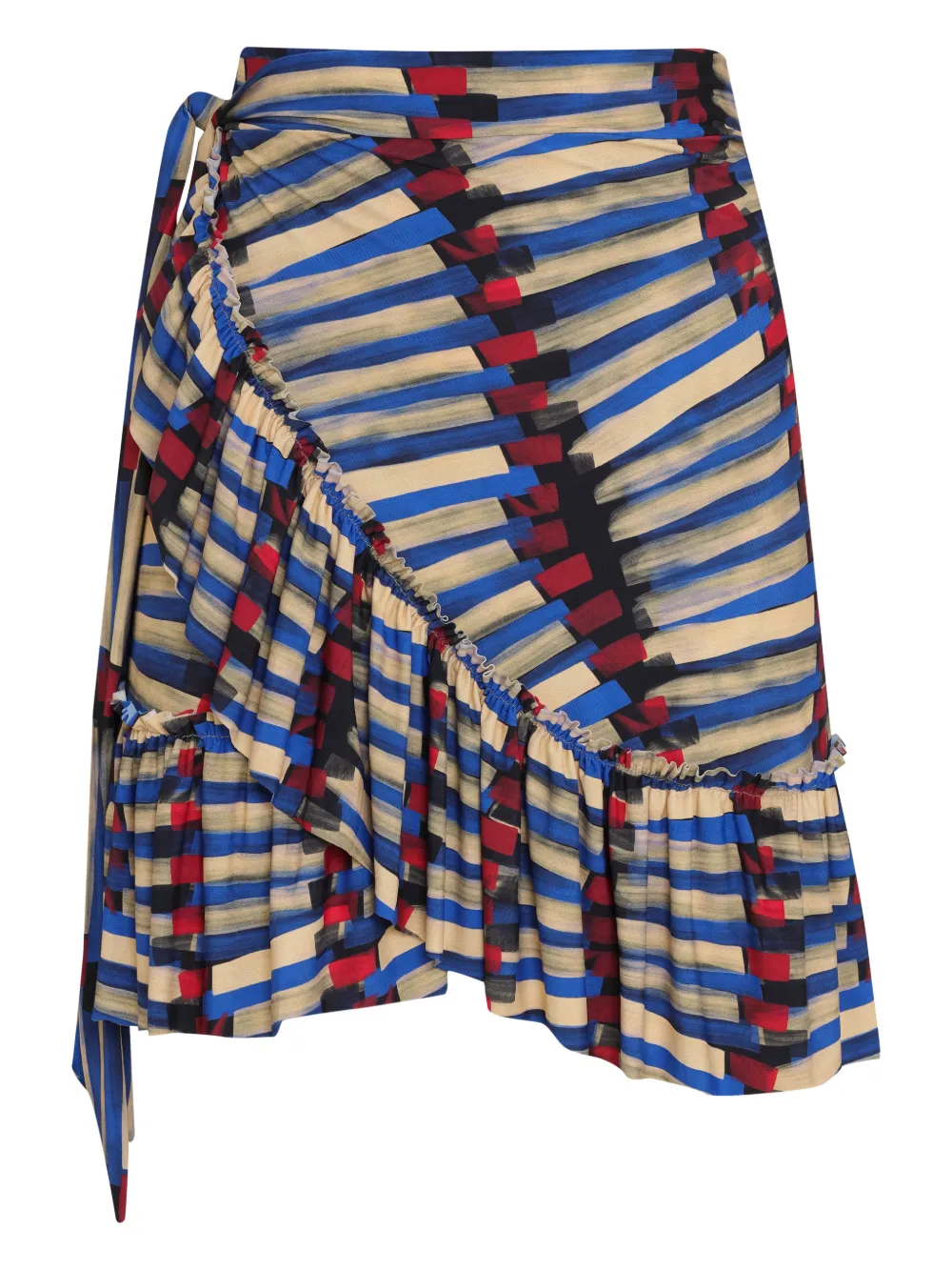 Lygia & Nanny Minigonna Laurita con ruches - Blu