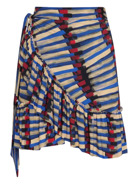 Lygia & Nanny Gerüschter Laurita Minirock mit Streifen