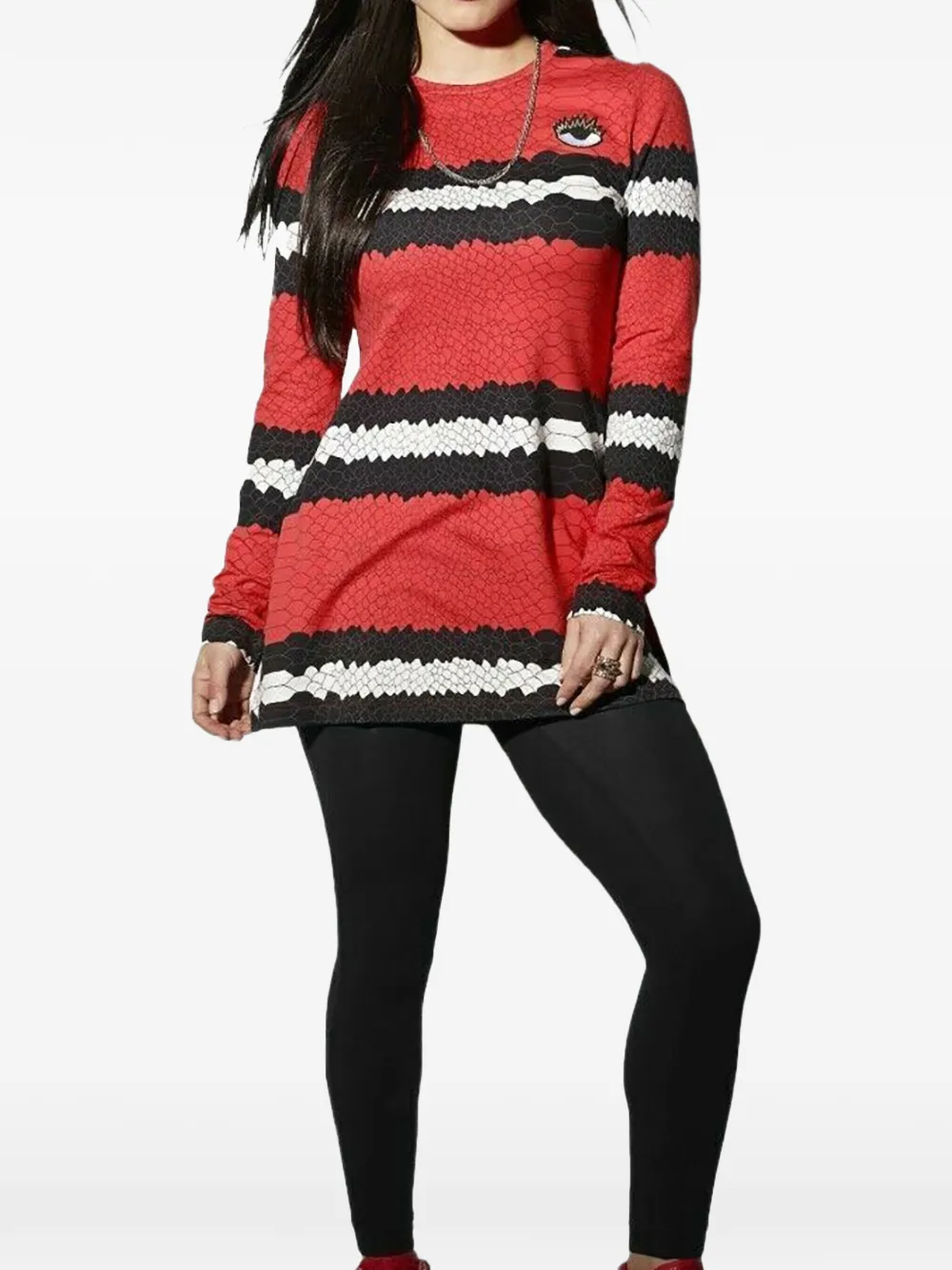 Reebok Abito corto con stampa - Rosso