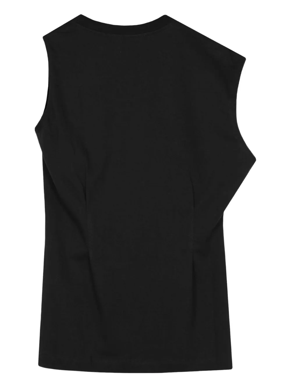 Malloni Asymmetrisch T-shirt Zwart
