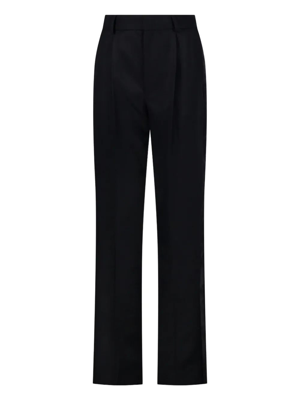 Victoria Beckham Pleated Straight Trousers - Nero