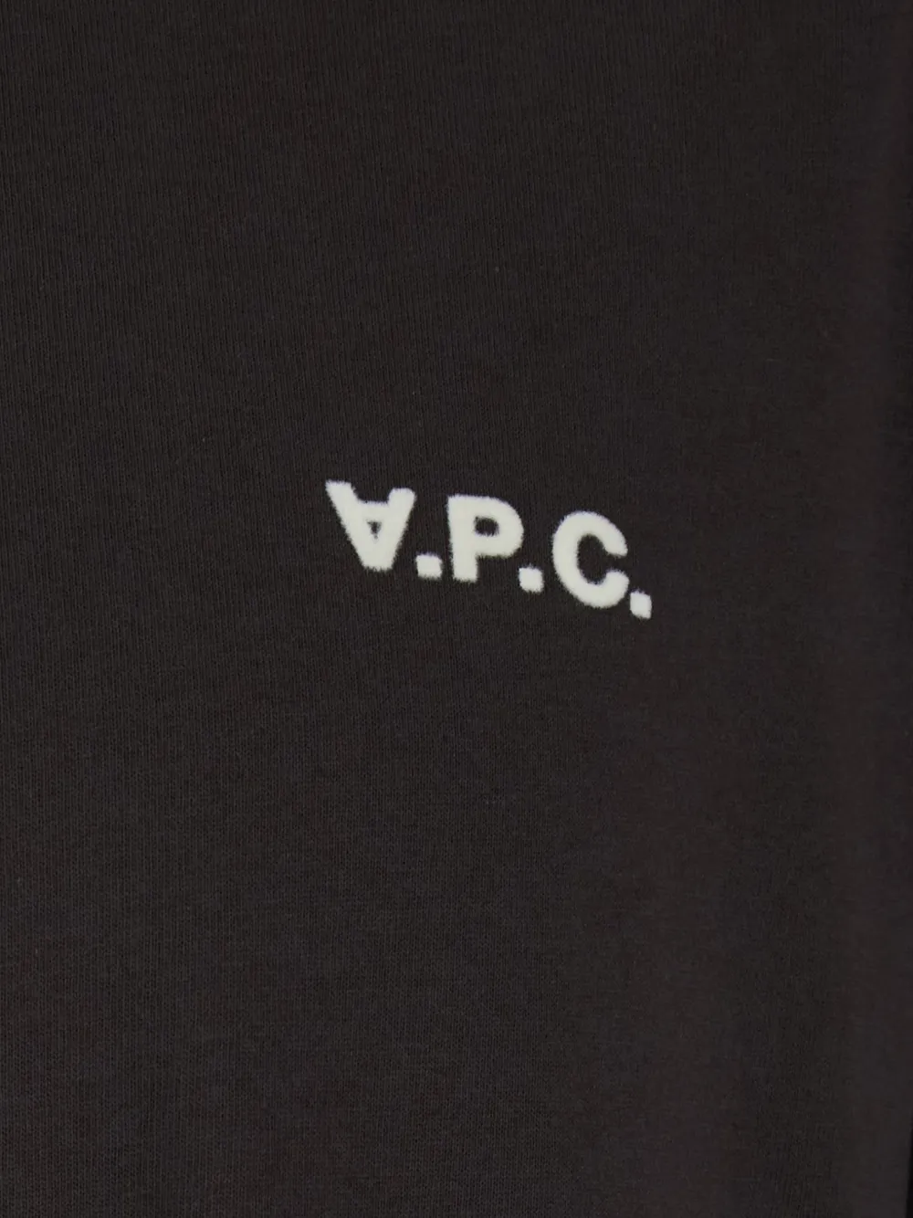 A.P.C. T-shirt met logodetail Zwart