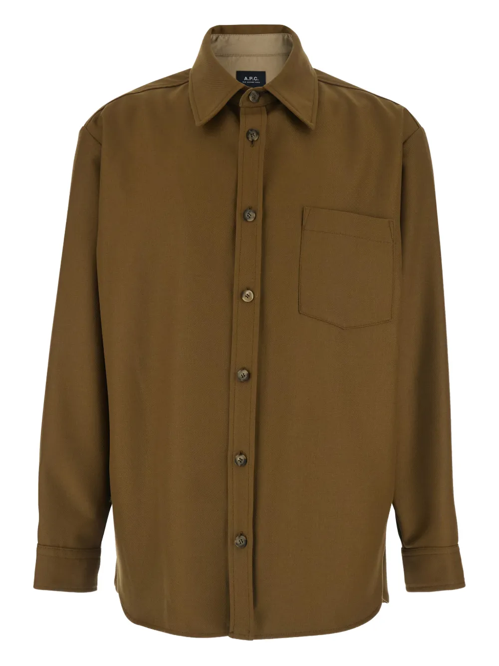 A.P.C. Malaury shirt jacket - Marrone
