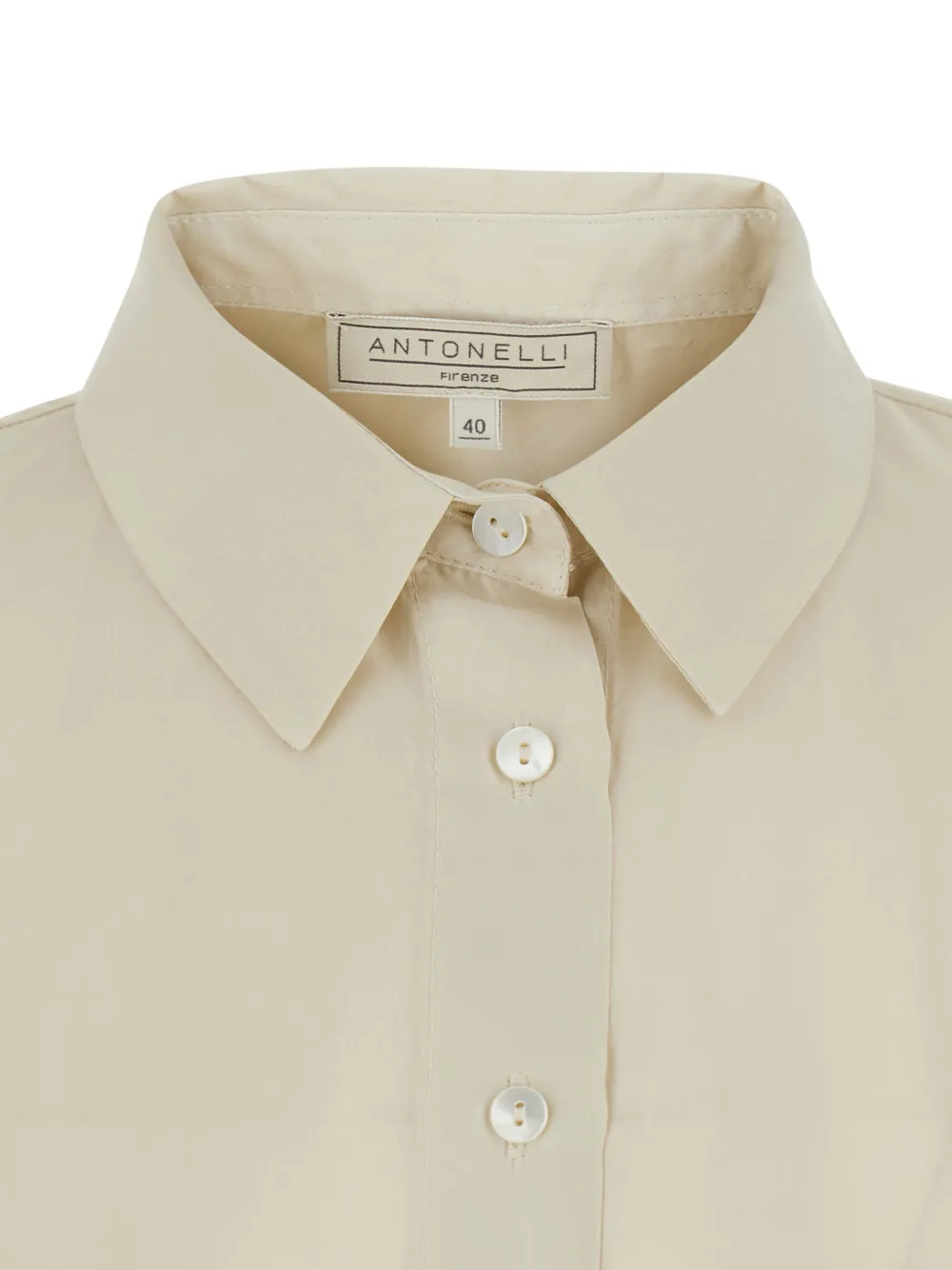 Antonelli Bassano overhemd met korte mouwen Beige