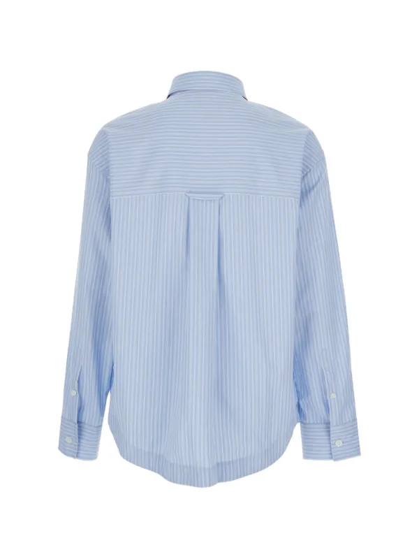 AMI Paris Striped Shirt | Blue | FARFETCH