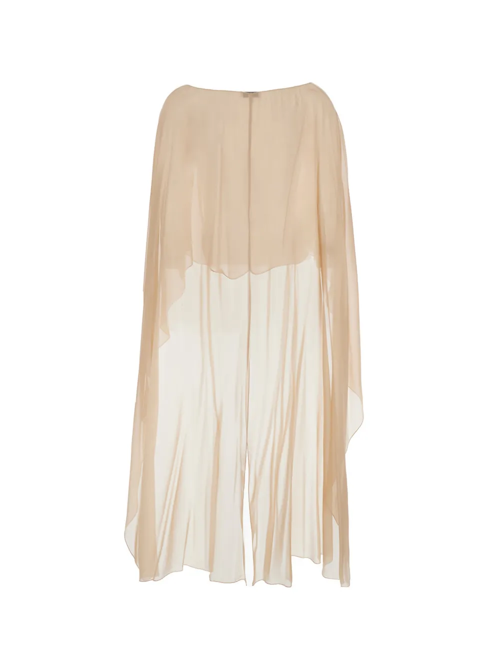  Antonelli Assymetric-hem Silk Scarf - Neutrals 
