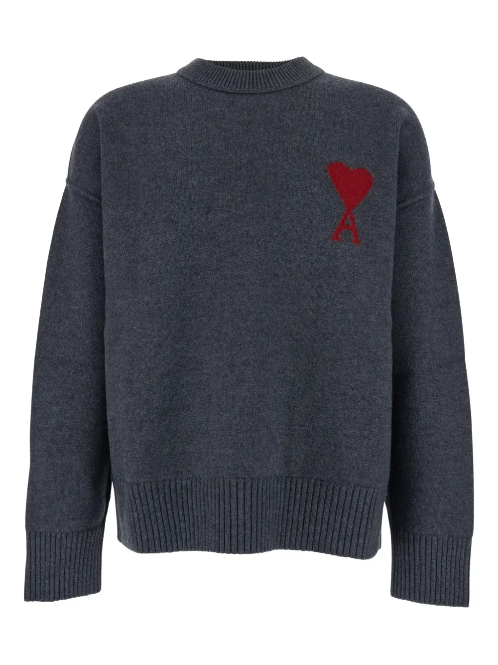 AMI Paris Ami de Coeur crew-neck sweater - Grigio