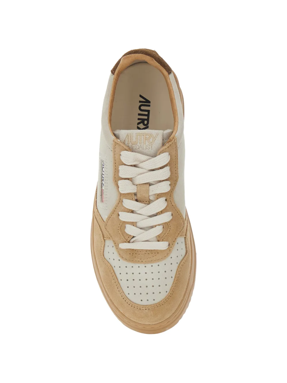 Autry Medalist low-top sneakers met vlakken Beige