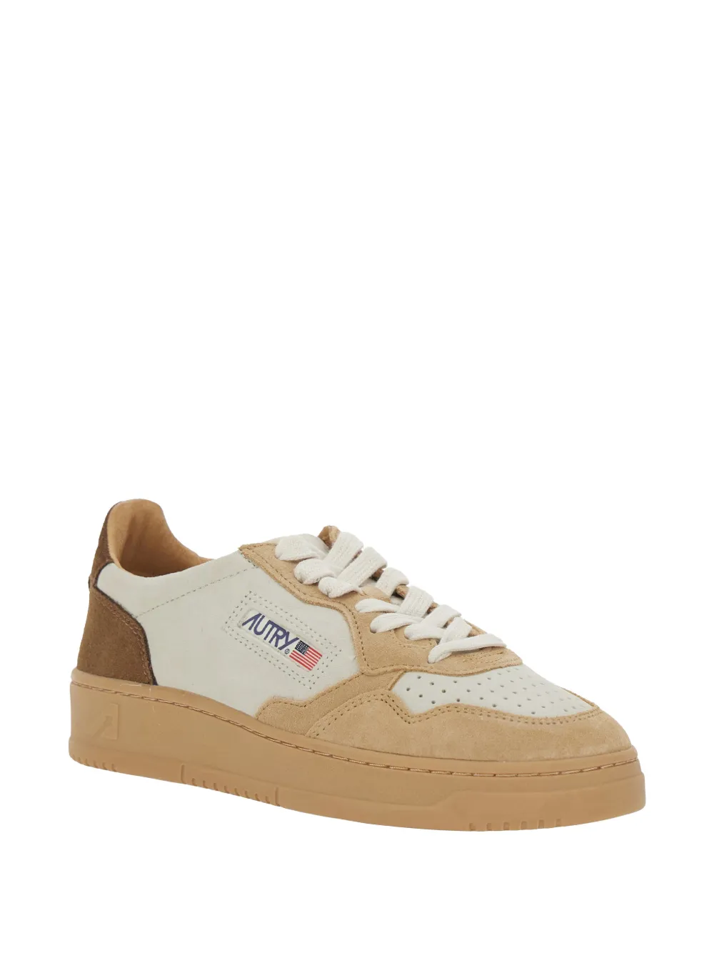 Autry Medalist low-top sneakers met vlakken Beige