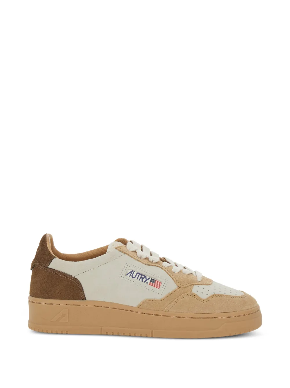 Autry Medalist low-top sneakers met vlakken Beige
