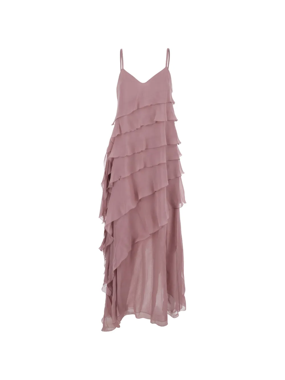 Antonelli Marilyn tiered-ruffles dress - Rosa