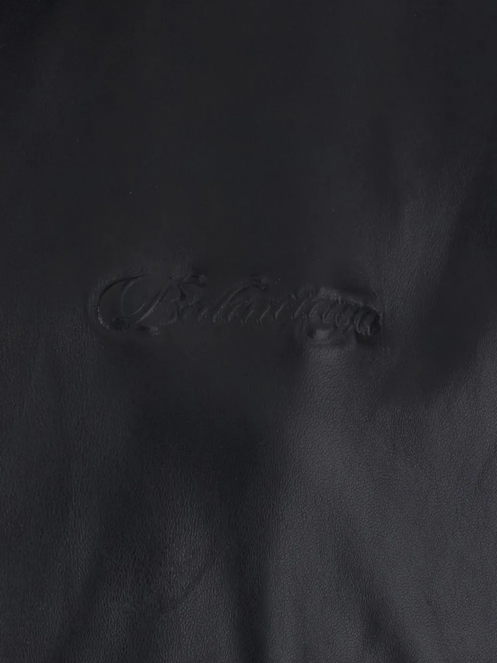  Balenciaga Zip-up Leather Jacket - Black 