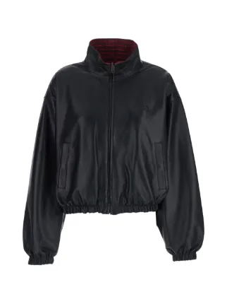 Balenciaga zip-up Leather Jacket | Black | FARFETCH