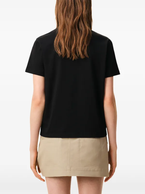 AMI Paris Ami De Coeur organic-cotton T-shirt | Black | FARFETCH SG