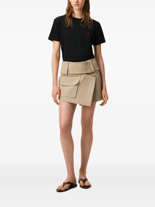 AMI Paris Camiseta Ami De Coeur De Algodão Orgãnico | Preto
