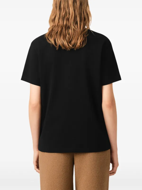 AMI Paris Black T-shirt In Cotton Jersey With Ami De Coeur | Black