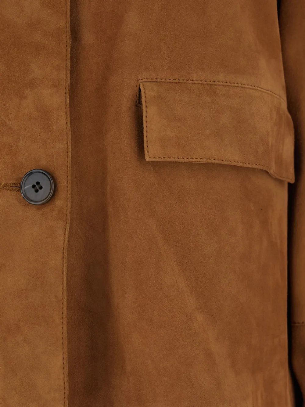  Arma Pocket Suede Jacket - Brown 