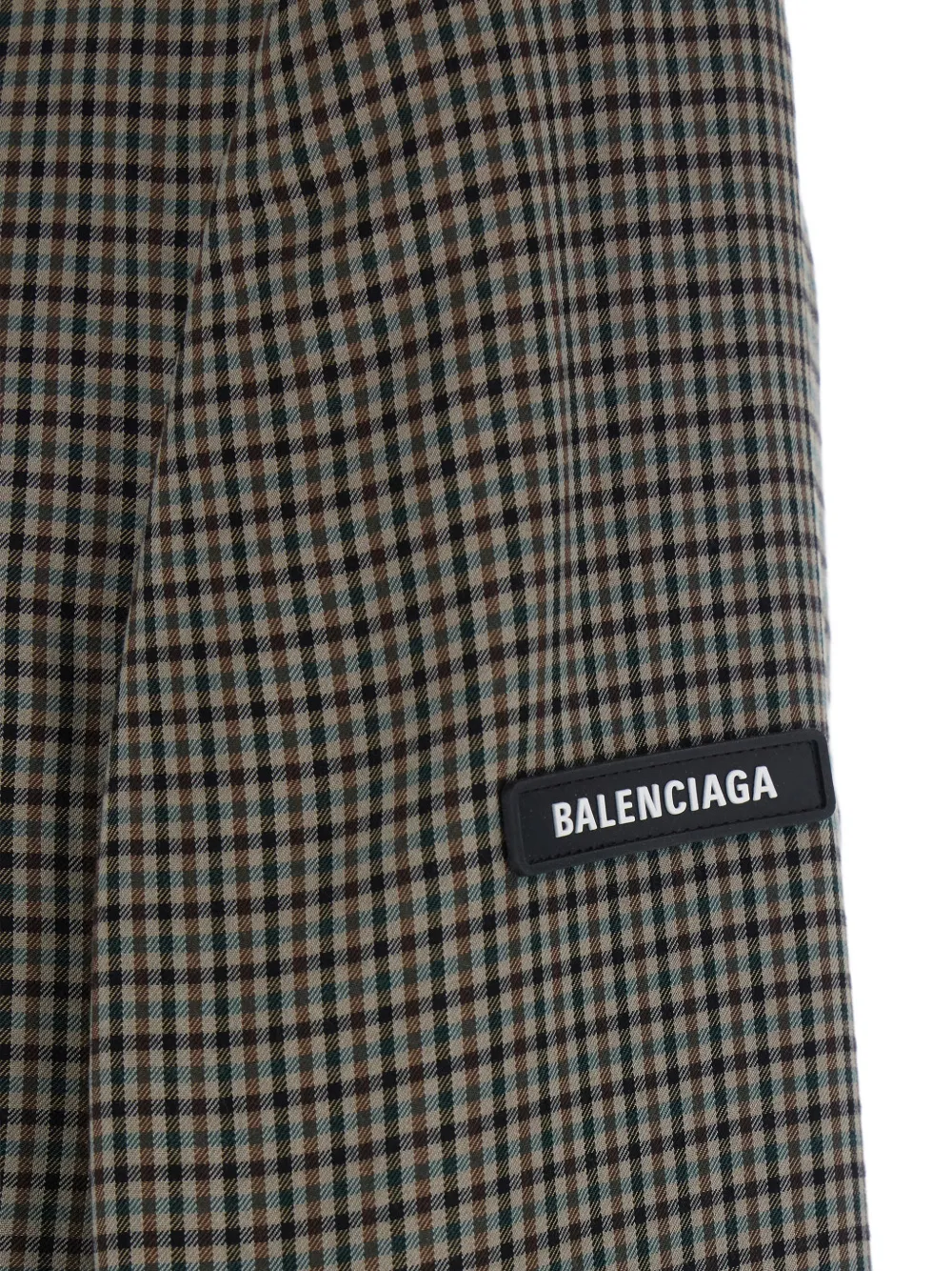  Balenciaga Checked Blazer - Grey 