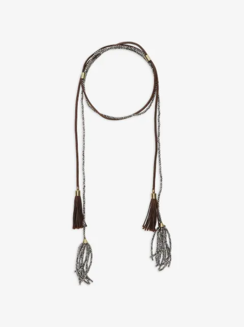 Antonelli tassel beaded necklace