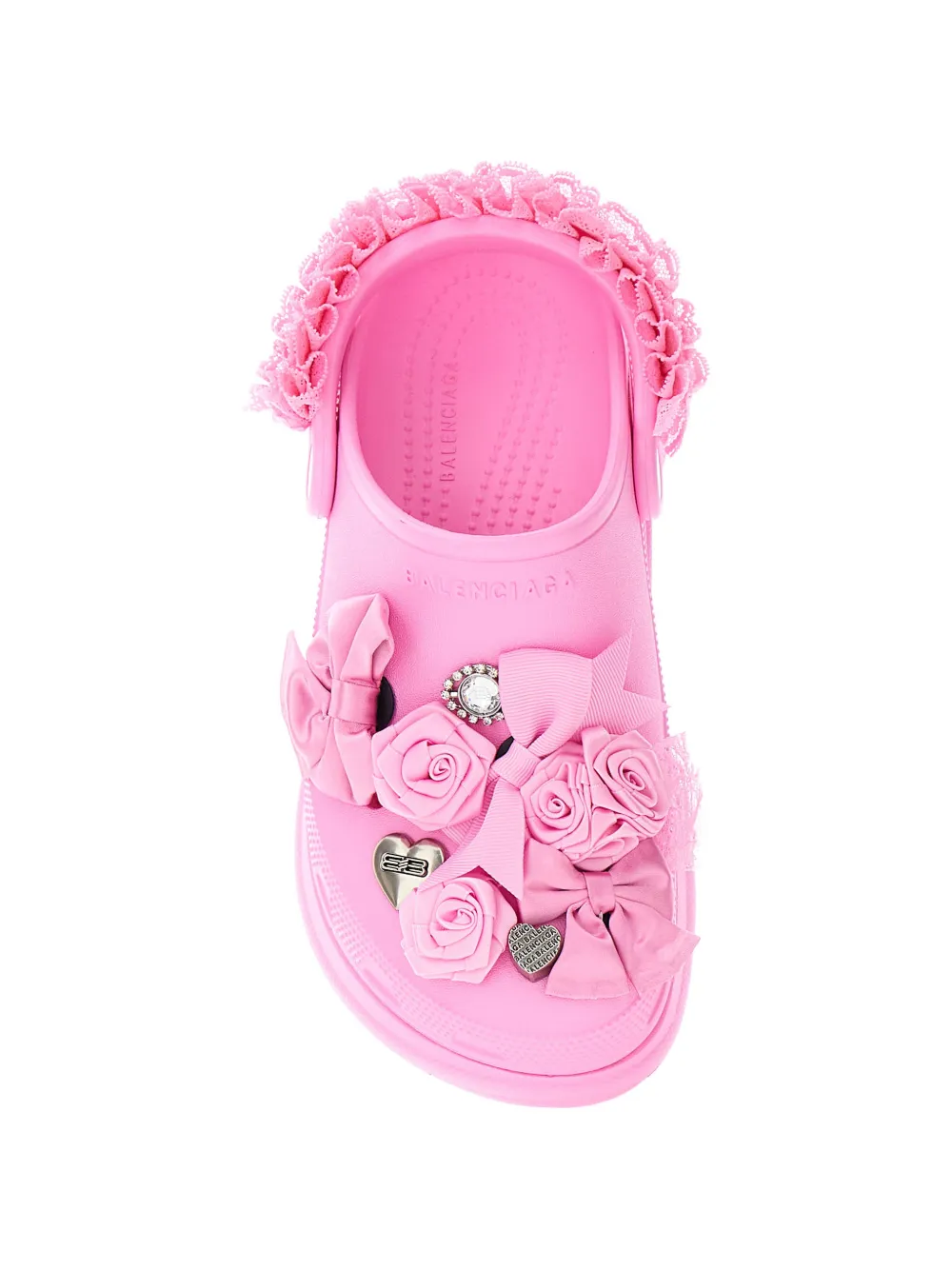 Balenciaga Roses muiltjes met strik Roze