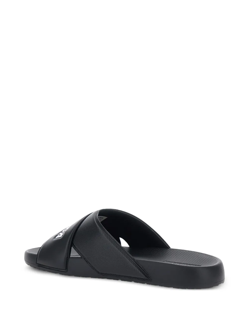 Balenciaga Sportypool sandalen met gekruiste bandjes en logo-print Zwart