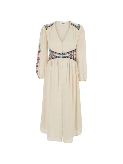 Ba&Sh Tina embroidered button-down dress