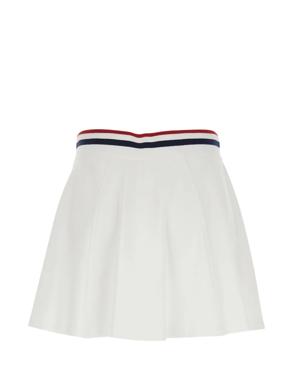 Striped-Trim A-Line Mini Skirt