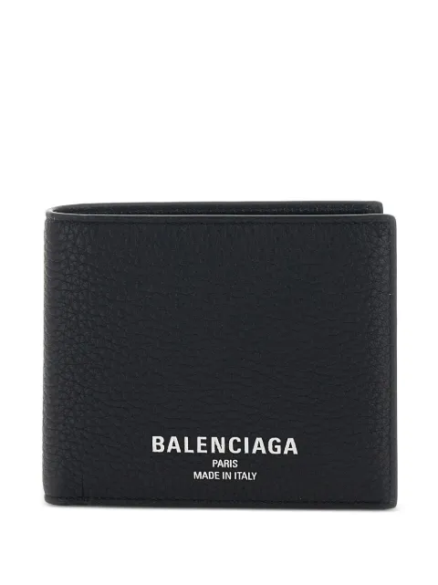 Balenciaga portefeuille en cuir grainé