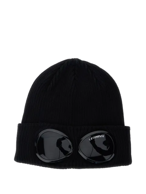 C.P. Company goggle-detail beanie hat