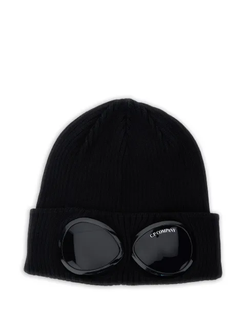 C.P. Company goggle-detail beanie hat