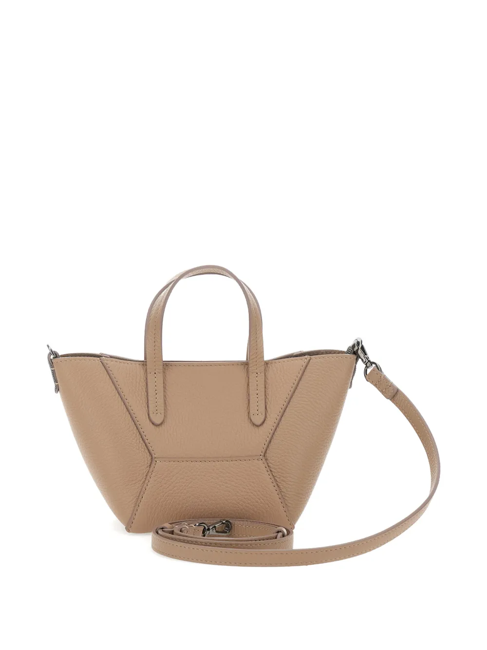 Brunello Cucinelli mini BC Duo leather tote bag - Beige